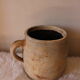 Terracotta pot with handle