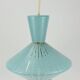 Diabolo-shaped glass chandelier