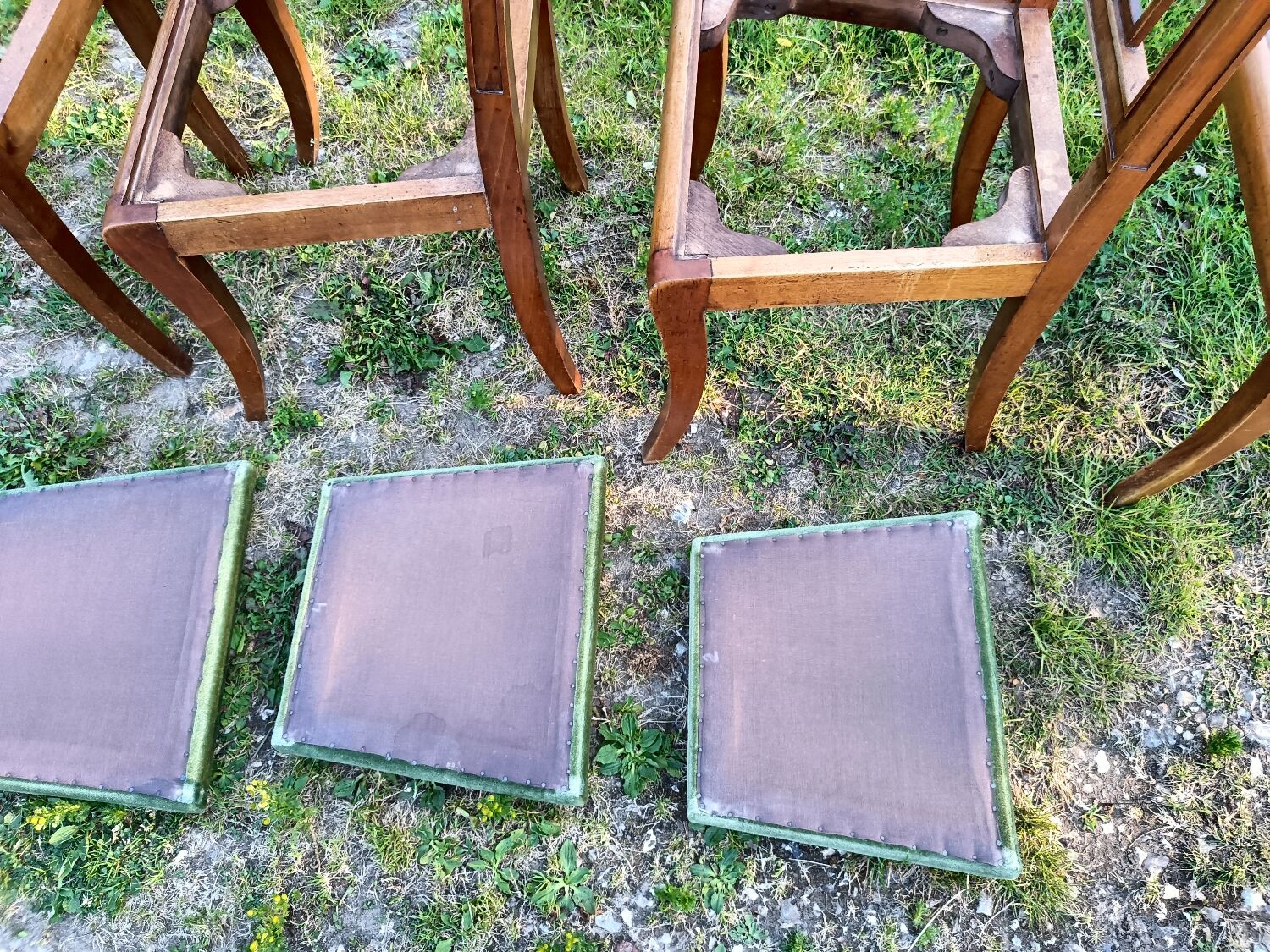 6 lounge chairs old Louis XVI Directoire style