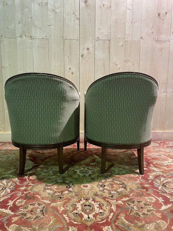 Pair of Art Deco armchairs by Paul Follot