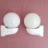 Pair of Syla night light or bathroom design space age