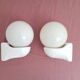 Pair of Syla night light or bathroom design space age
