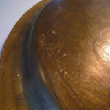 Old copper tray, chiseled, Moroccan