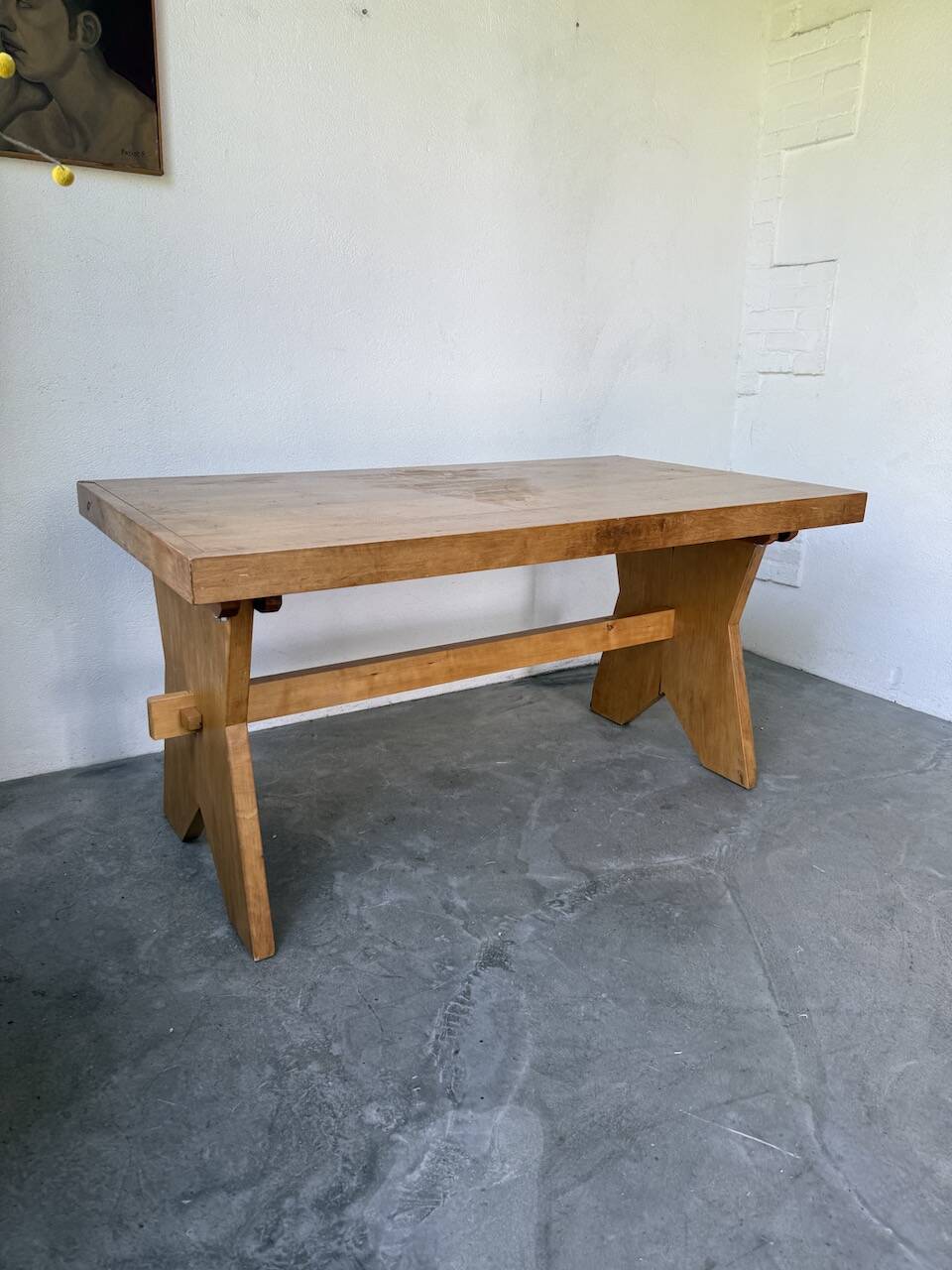 1950s beech mountain furniture table