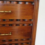 Vintage - Commode 4 tiroirs – Style Art déco - bois massif