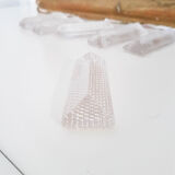 Lot of 6 bubbled glass knife holders