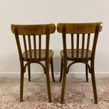 Pair of Baumann bistro chairs