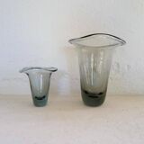 Mid-century collection of 4 sculptural pieces by Kosta Vicke Lindstrand, Sweden, 1950s.