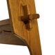 Vintage wooden wall shelve rack bookshelf in pinewood minimalist design