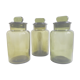 Trio de bocaux d'apothicaire verts