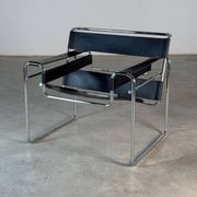Marcel Breuer Wassily Chair for Gavina, Bauhaus Icon in Leather, 1960s