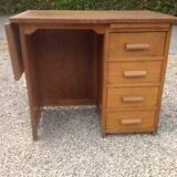 Vintage desk from the 1950s, medium oak
