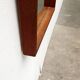 Miroir minimaliste mid-century allemand en teck de Zier-Form, années 1960