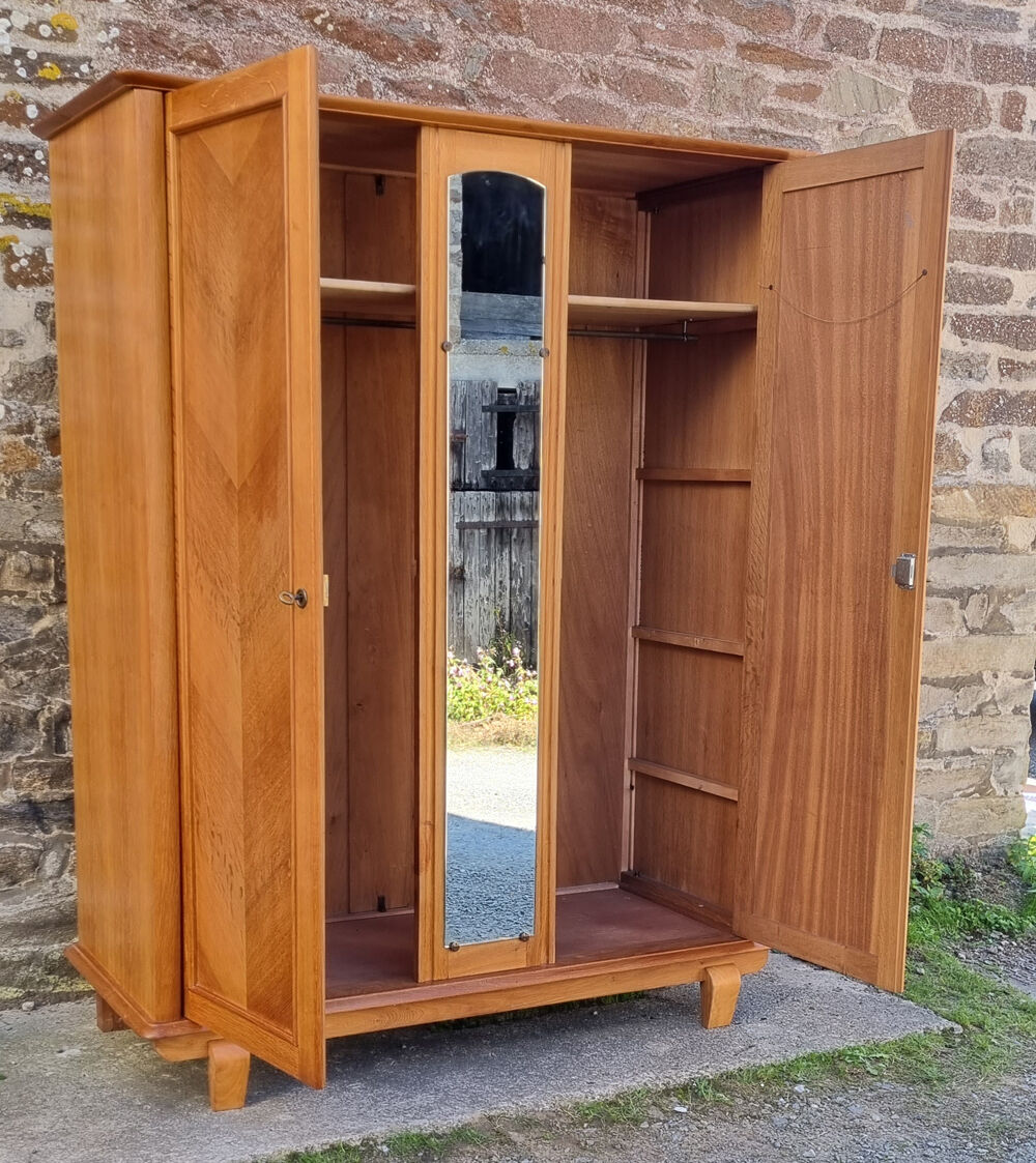 Wardrobe, mirror, vintage, 50s