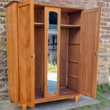 Wardrobe, mirror, vintage, 50s
