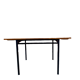 Mahogany veneer dining table by Marcel Gascoin 1960 for Alveole