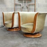 Pair of Art Deco armchairs 1930 "Le Malandre"
