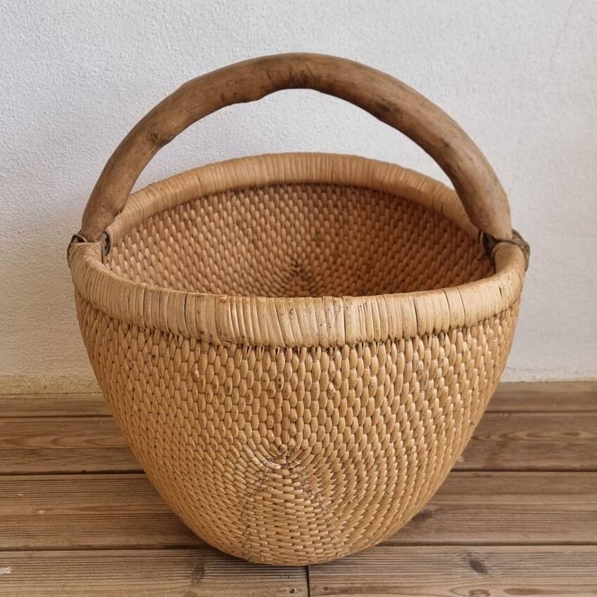 Old Chinese rice basket, Wabi Sabi