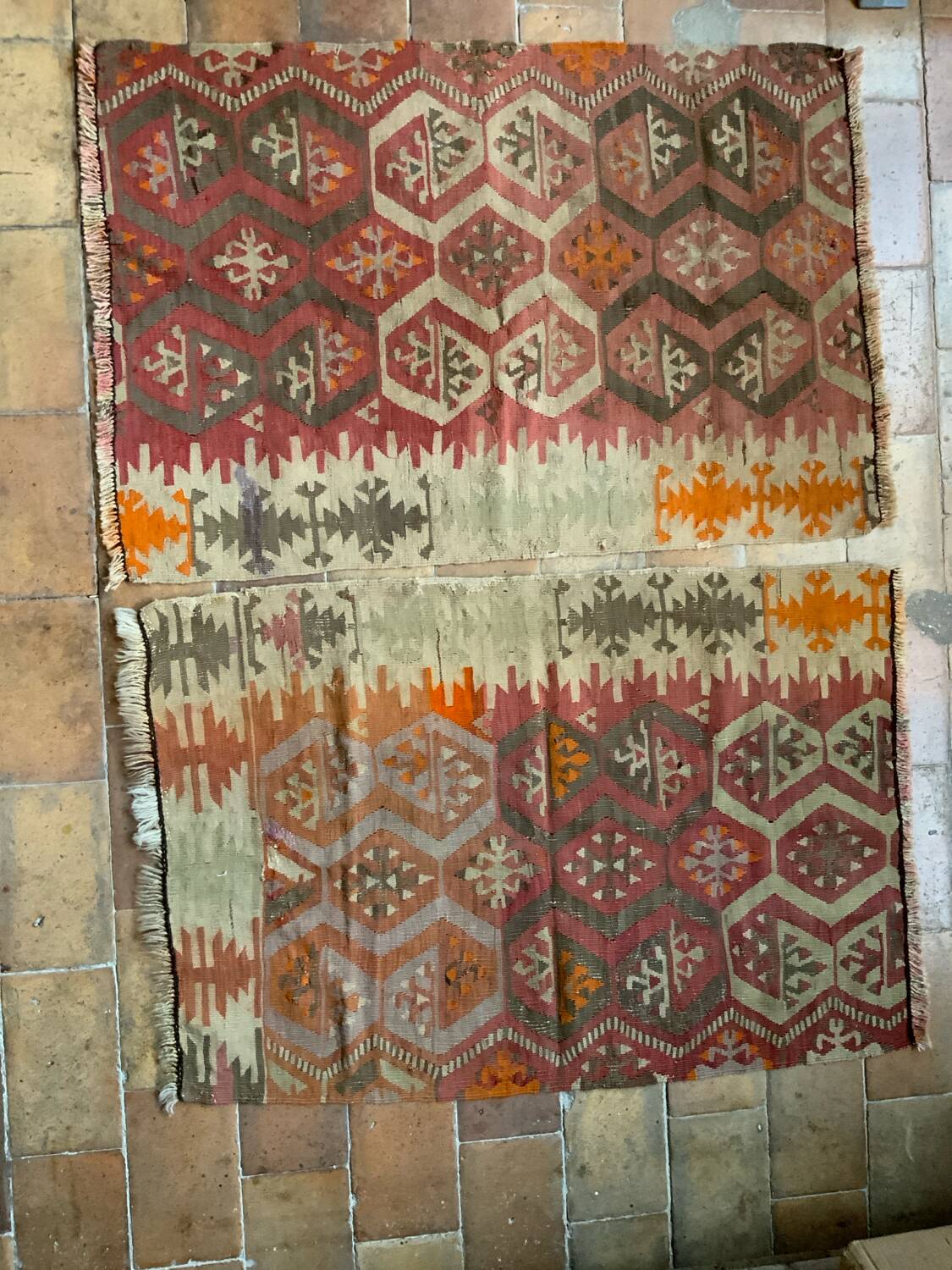Pair of kilim rugs