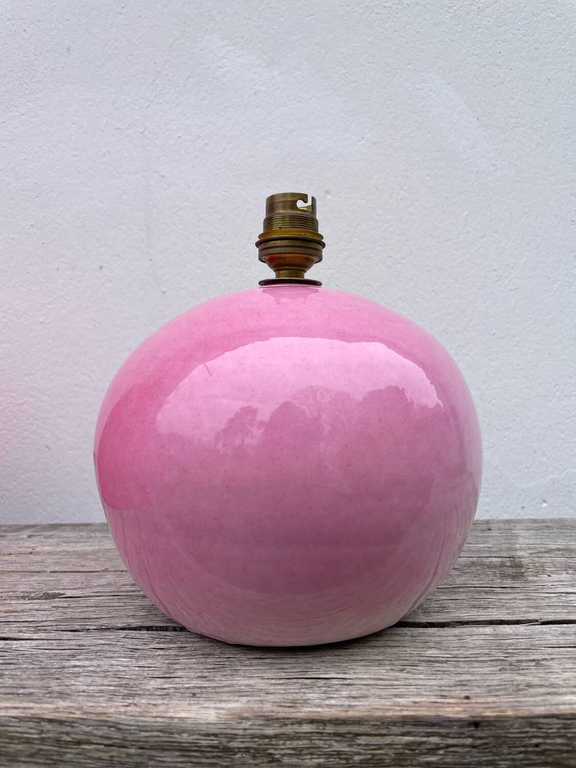 Pink ceramic lamp