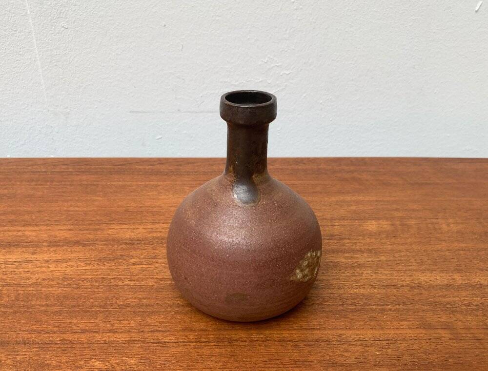 Mid-century German studio pottery vase by Melitta Teubner, 1960s.