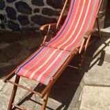 Deckchair convertible into a sun lounger
