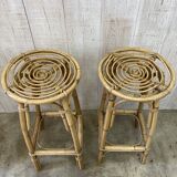 Pair of Louis Sognot stools