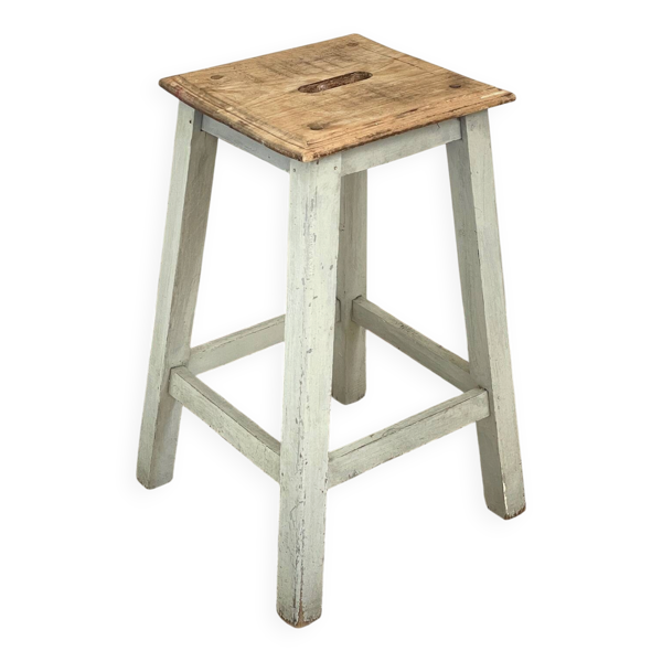 Tabouret ancien bois massif — Beyit