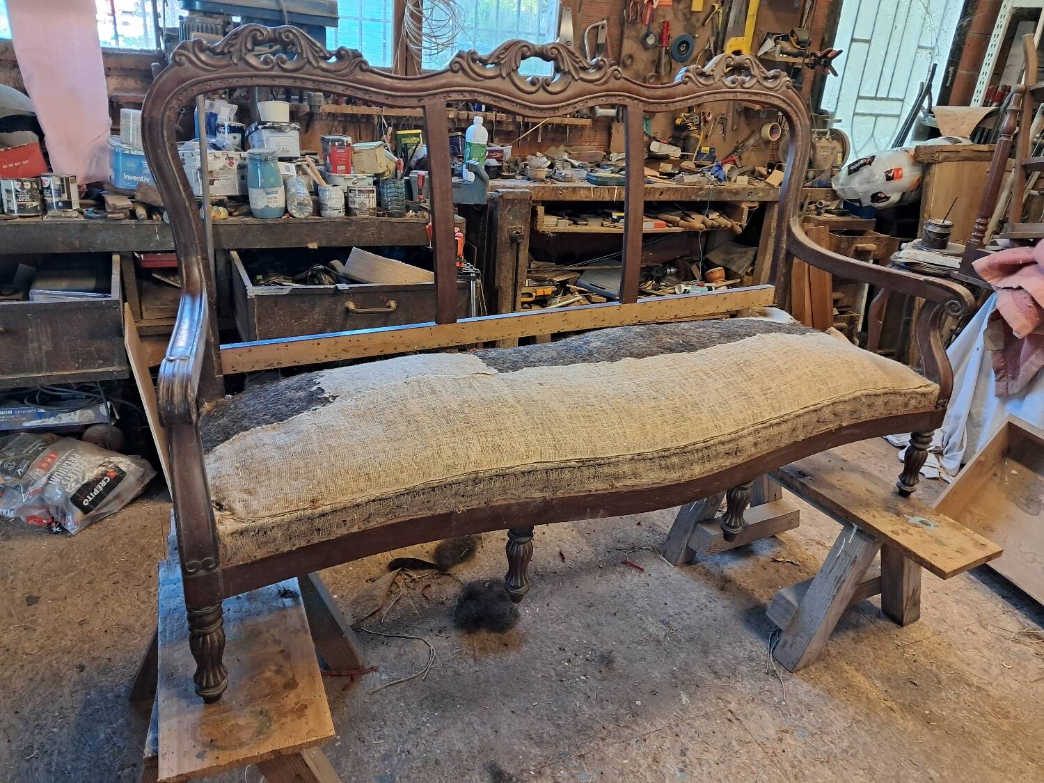 Restoration period sofa