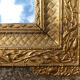 Old stucco and gilded wood mirror 50x65cm