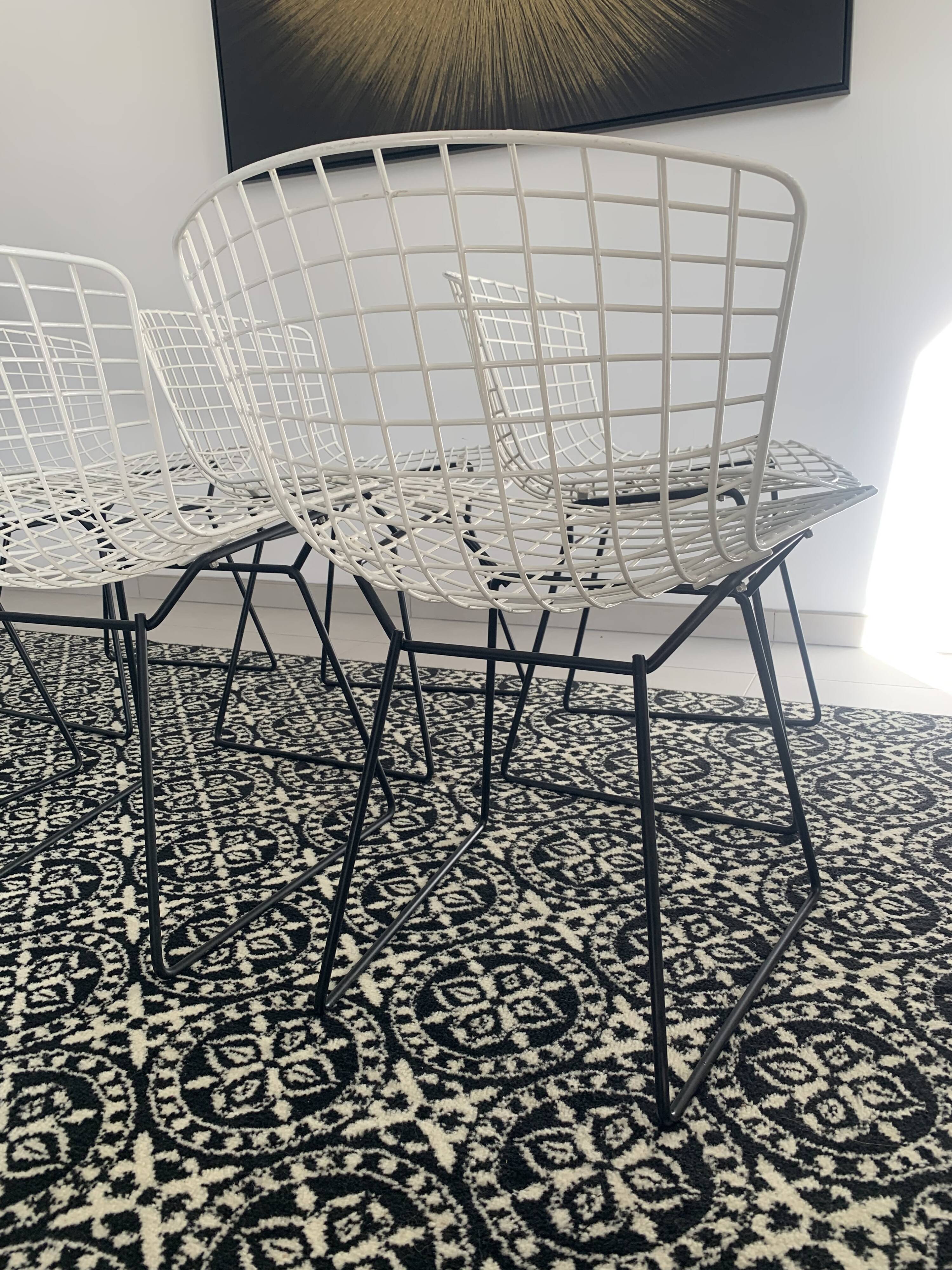 Chaises Vintages par Harry Bertoia pour Knoll, 1970’s, Set de six pièces