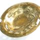 Art Nouveau platter, gilded brass, Zolberg Brothers, Poland, 19th century