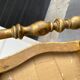 chaise Napoléon III en bois doré et velours rose, chaise ancienne Chiavari en bois