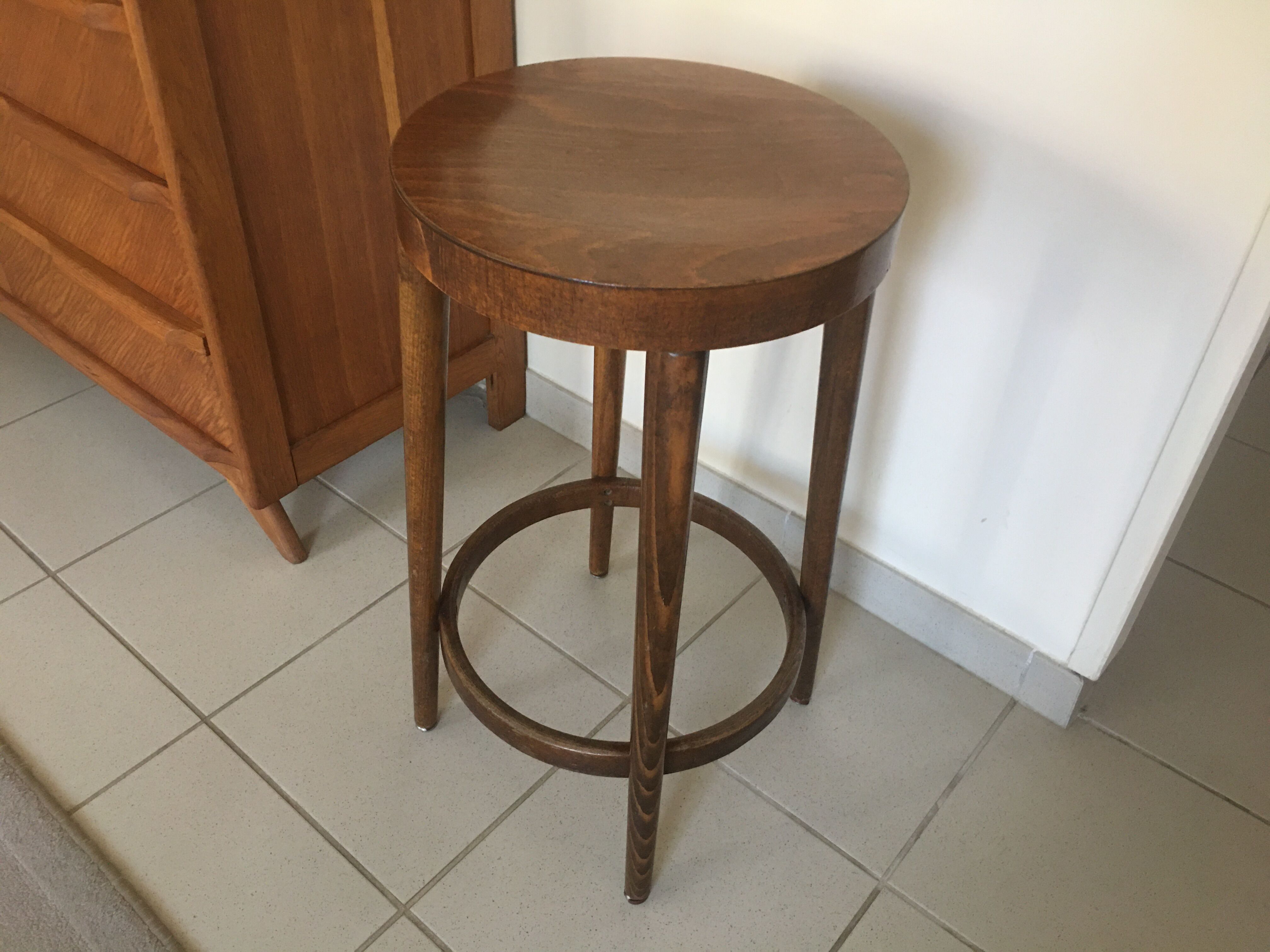 Baumann wooden bar stool