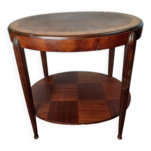 table guéridon en marqueterie