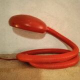 Orange flexible articulated lamp