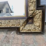 Large mirror gilded wood 76x109