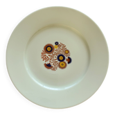 Large plate in Limoges porcelain