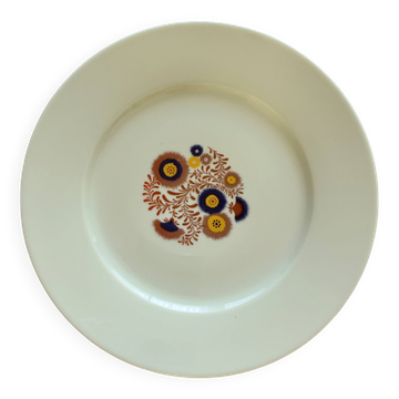 Large plate in Limoges porcelain