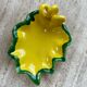 Ceramic yellow vallauris dish