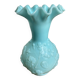 Blue opaline glass vase