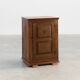 Rustic Solid Oak Cabinet with Geometric Floral Carvings, Belgium – 17th Cen