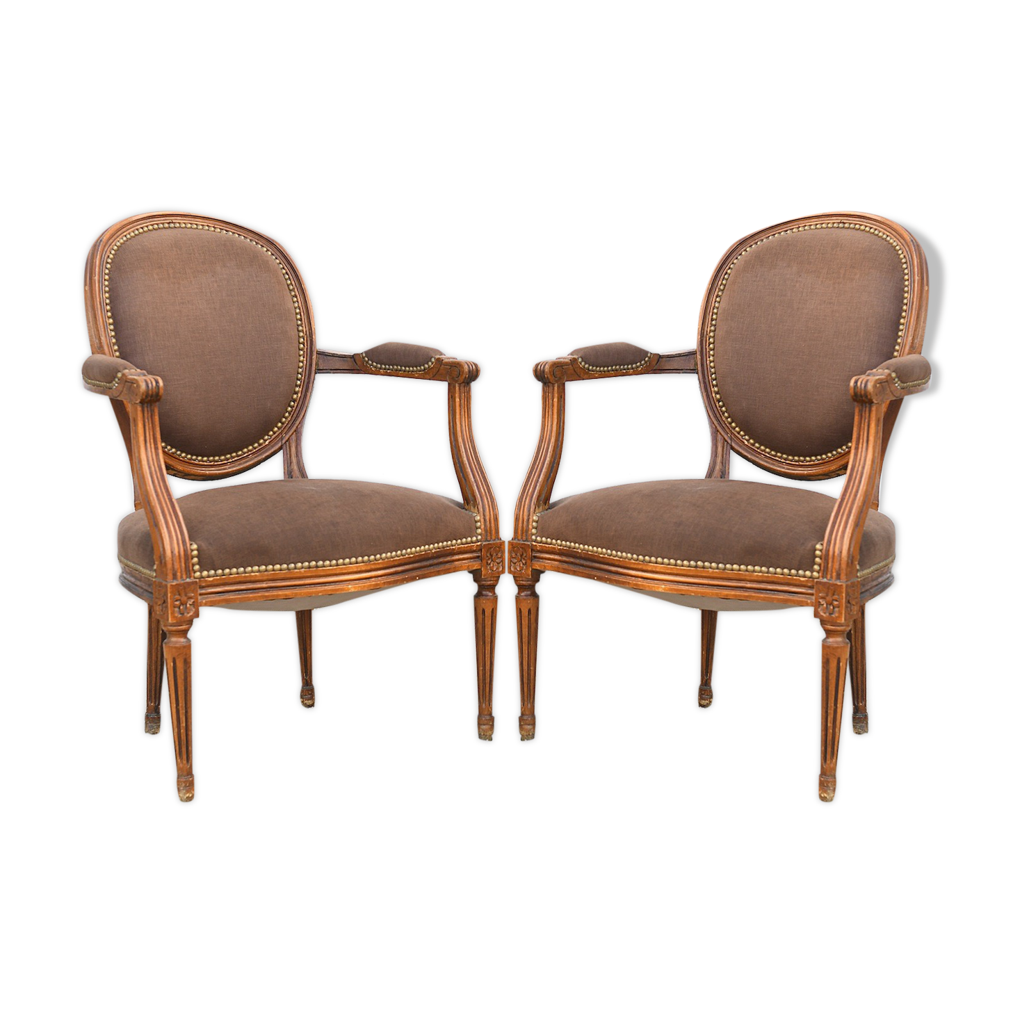Pair of Louis XVI-style armchairs