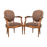 Pair of Louis XVI-style armchairs