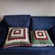 Retro crochet cushions