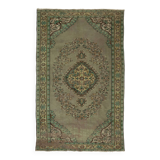 One-of-a-kind turkish handwoven vintage rug - rustic vintage charm 270x 164 cm