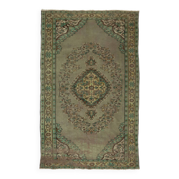One-of-a-kind turkish handwoven vintage rug - rustic vintage charm 270x 164 cm