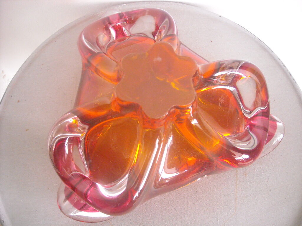 Colorful glass ashtray