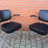 Pair of tubular chairs fana gispen 60s