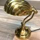 Vintage shell bedside lamp design 80 brass solid